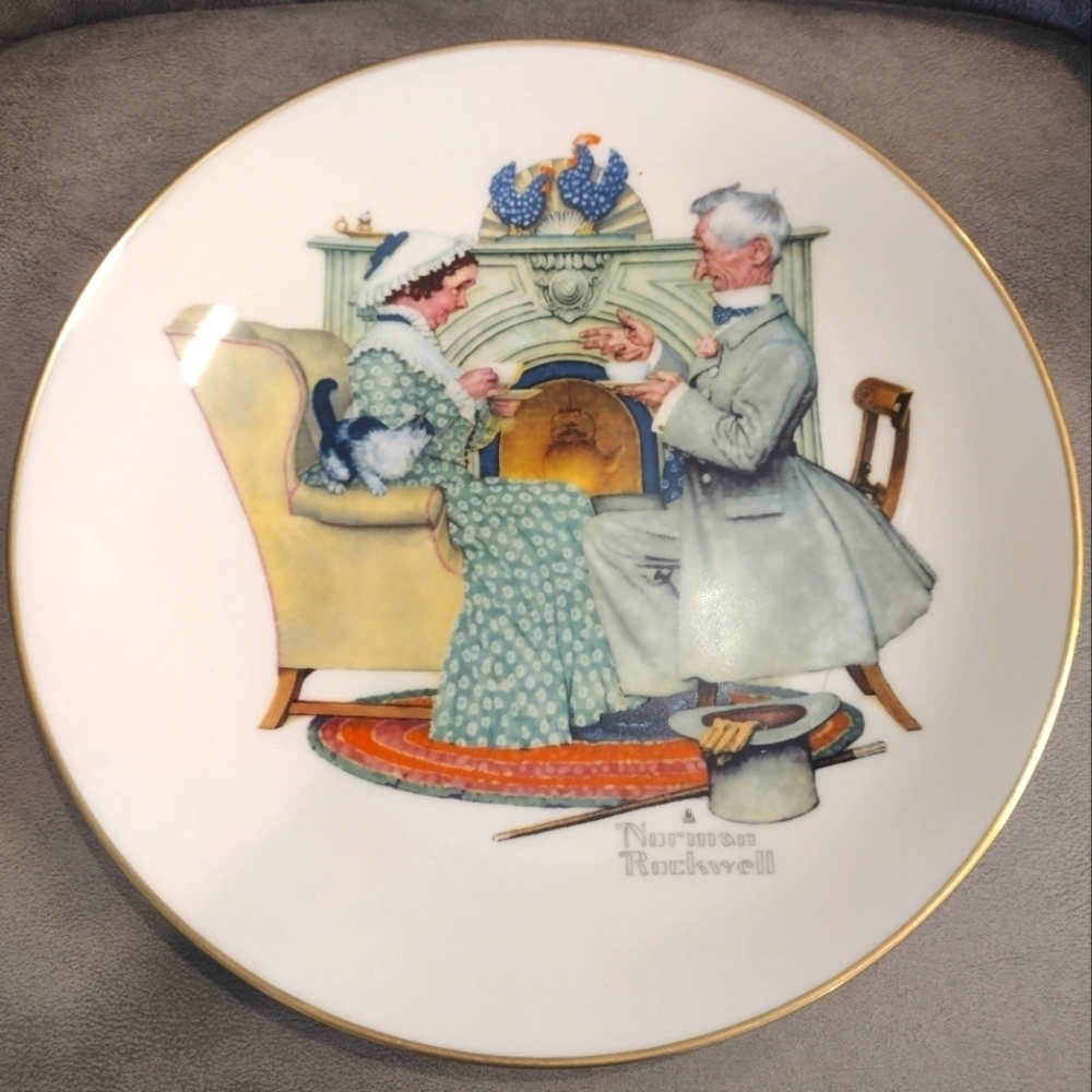 1973 Gorham, Norman Rockwell decorative plate